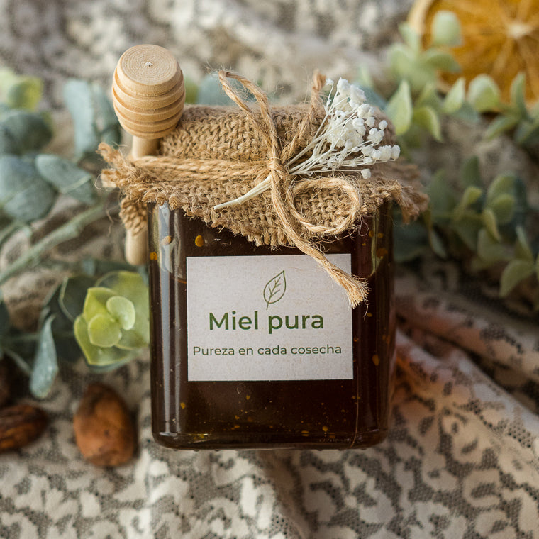 Miel pura con palo de miel (140g)