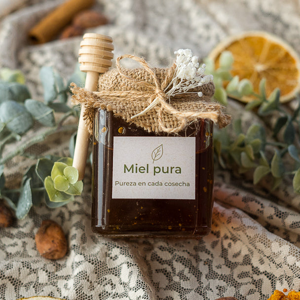 Miel pura con palo de miel (140g)